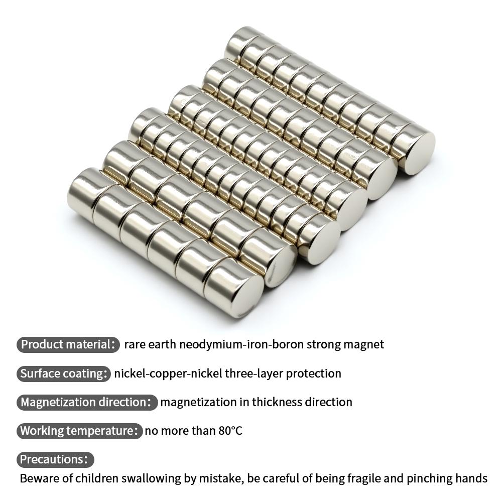 Super Strong Neodymium Magnet N35 NdfeB Permanent Magnetic imanes Round Powerful Magnets Refrigerator 10x1 10x2 10x3 10x5mm