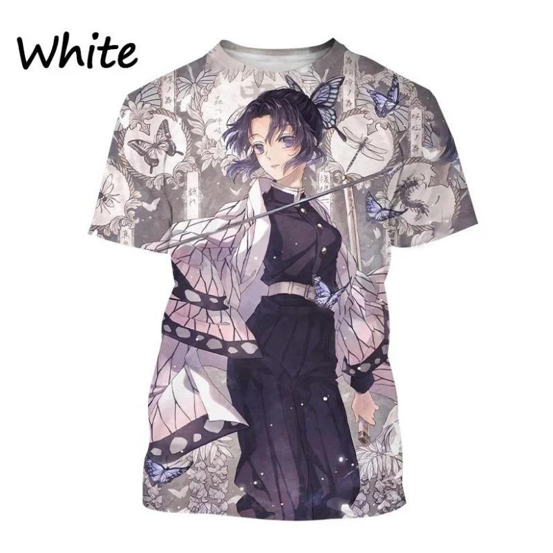 Demon Slayer Anime Character Collection 3D Printing Harajuku Style Nezuko Mitsuri Shinobu Kanao Unisex Short-sleeved Top