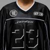 Jordan Wj Ls Jersey V-Neck Pullover Long Sleeve T-Shirt Women Tops Black HF9460-010