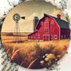 D Flat  Vintage D Flat Round Sign Featuring a Bird Theme  a Humorous Piece of Rustic Metal Wall Art Perfect for Decoratin