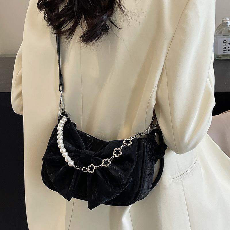 Kabelka Bow Love pro ženy Módní a trendy řetízková crossbody kabelka Niche design High-end kabelka přes rameno