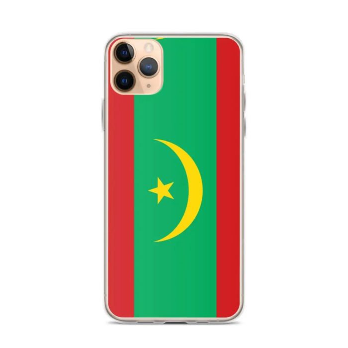 Coque iPhone - Mauritanie - Drapeau officiel - Souple - Multicolore - Kompatibilní iPhone 11 Pro Max