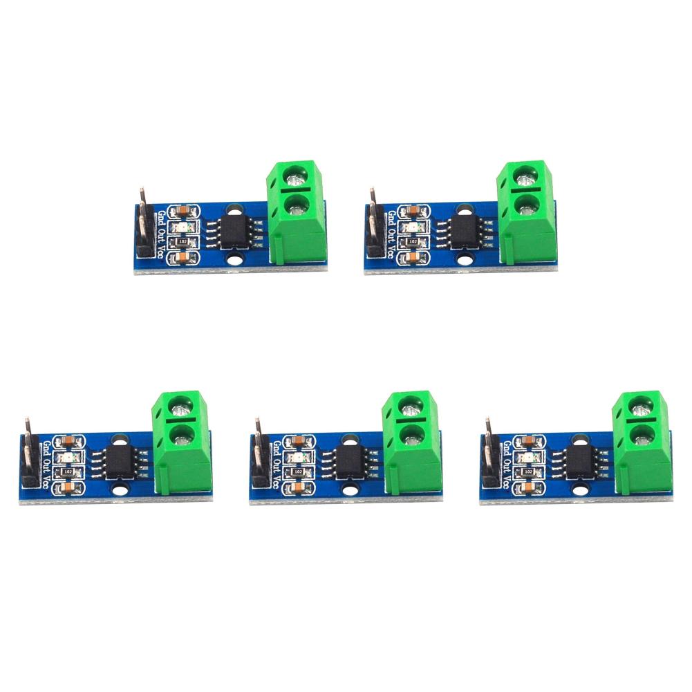 5/10Pcs 5A/20A/30A ACS712 Current Sensor Module Detector Range Hall Effect Current Sensor Module Range Current Sensor Board