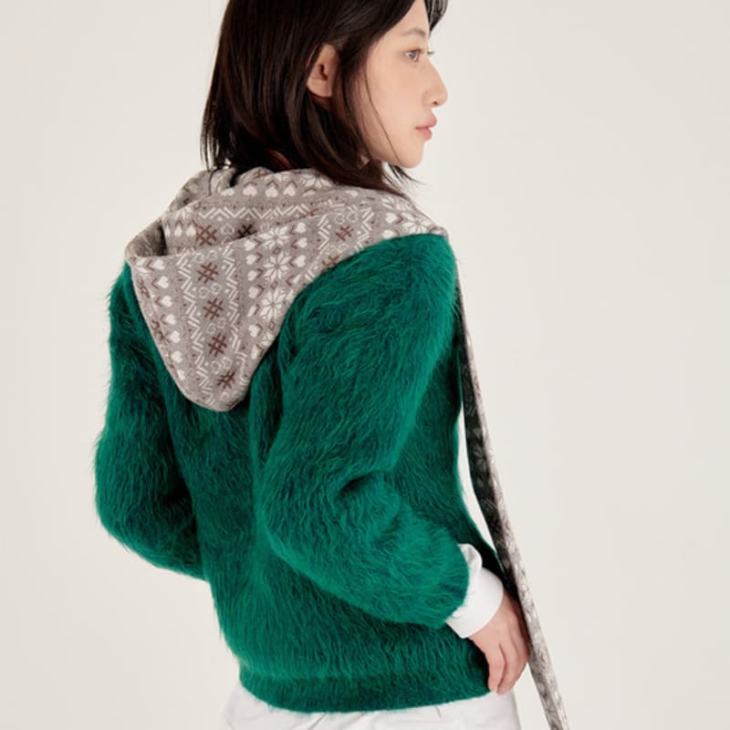 muwm Hooded Muffler (Snow Gray)