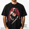 Knight Templar Shirt: Vintage Crusader Graphic Tee, Medieval Cath Tee