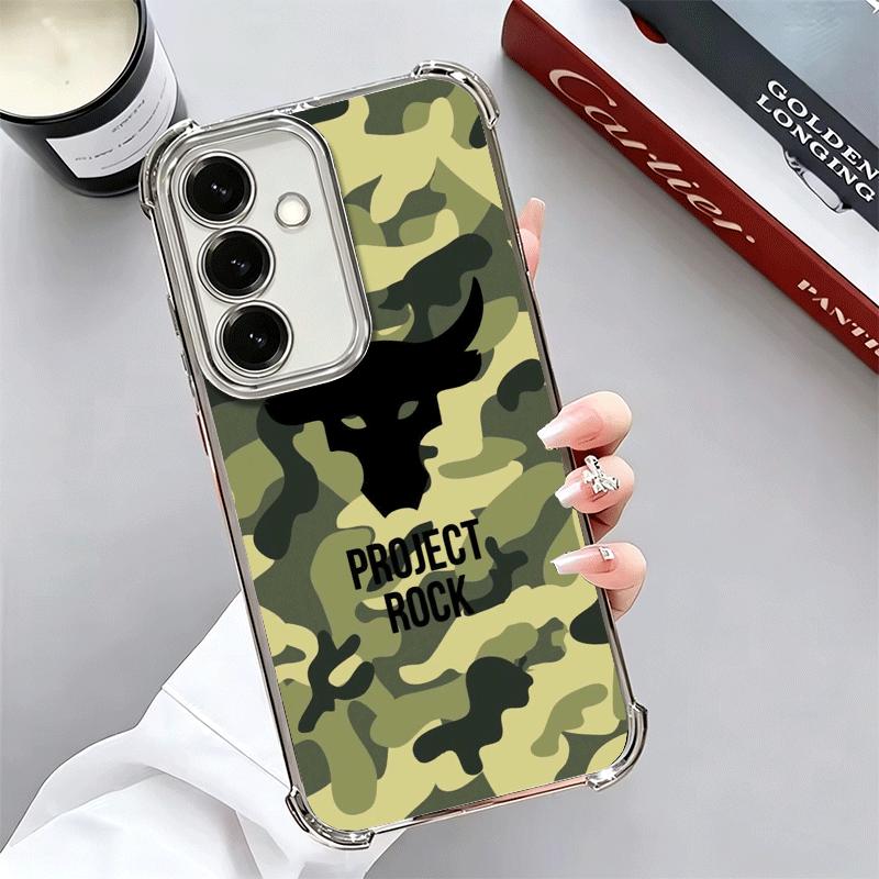 The Rock Dwayne Johnson Plating Phone Case For Samsung A17 A07 A37 A57 A16 A56 A15 A55 A14 A54 A13 A53 A26 A36 A25 A35 A24 A34 A