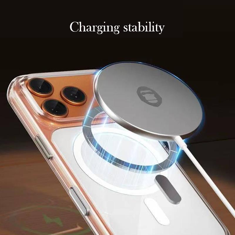 Blueo Case For iPhone 17 Pro Max Wireless Charging Back Cover Case for iPhone 17 Pro