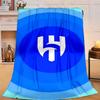 1PC Blue Football Team Flannel Blanket Gift, Suitable for Both Men And Women, Soft Ideal for Beds And Sofa, Birthday Or Christmas Gift