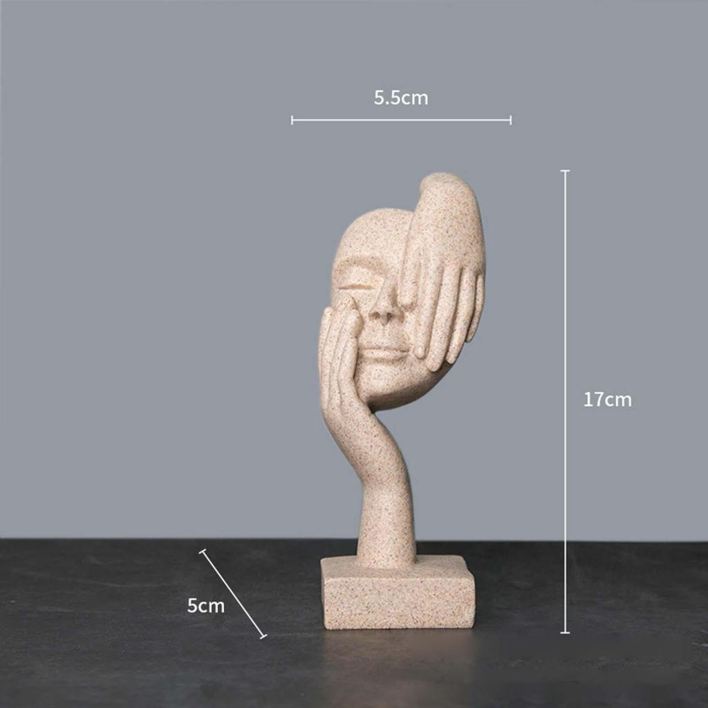 Figurine European Style Gifts Abstract Resin Statue for Home