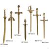 7 Pieces Alloy Swords Knife Charms, Mini Antique Sword Pendants, Charms for Necklace, Jewelry