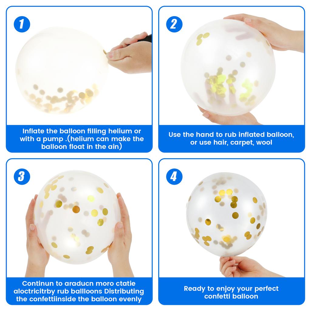 161 Stück Blaues Ballonbogen-Set Hellblaues und Metallic-Goldenes Ballongirlanden-Set Latex Blauer Paillettenballon Ballon in verschiedenen Größen