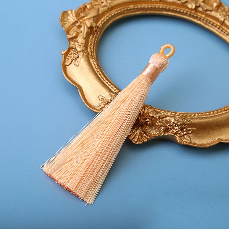 10pcs 8cm Ice Silk Tassel Charms Brush Pendant Crafts For Diy Jewelry Making Accessories Handmade Bracelet Earring Decor Crafts