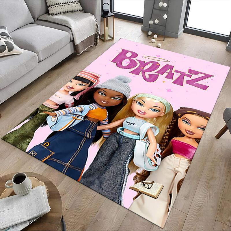 1pc BRATZ FASHION Carpet Anti Slip Polyester Floor Mat for office.Bedroom