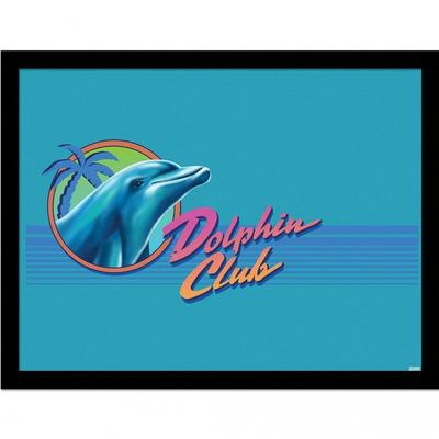 Gerahmtes Poster Dolphin Club