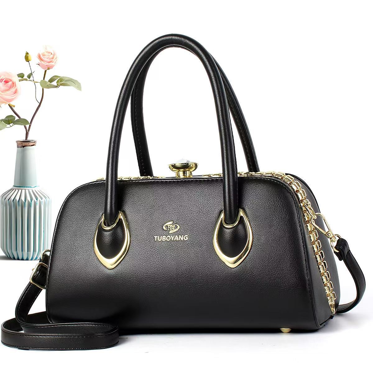 

Корейская версия нового модного тренда дикой сумки через плечо высокого уровня - Женская мягкая прочная вместительная сумка для通勤