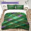 St.Patrick's Day Pattern Bedding Uilt Set Uilt Cover Pillowcase Home Decoration Birthday Gift (1 * Duvet Cover + 2 * Pillowcase  Without Core)75