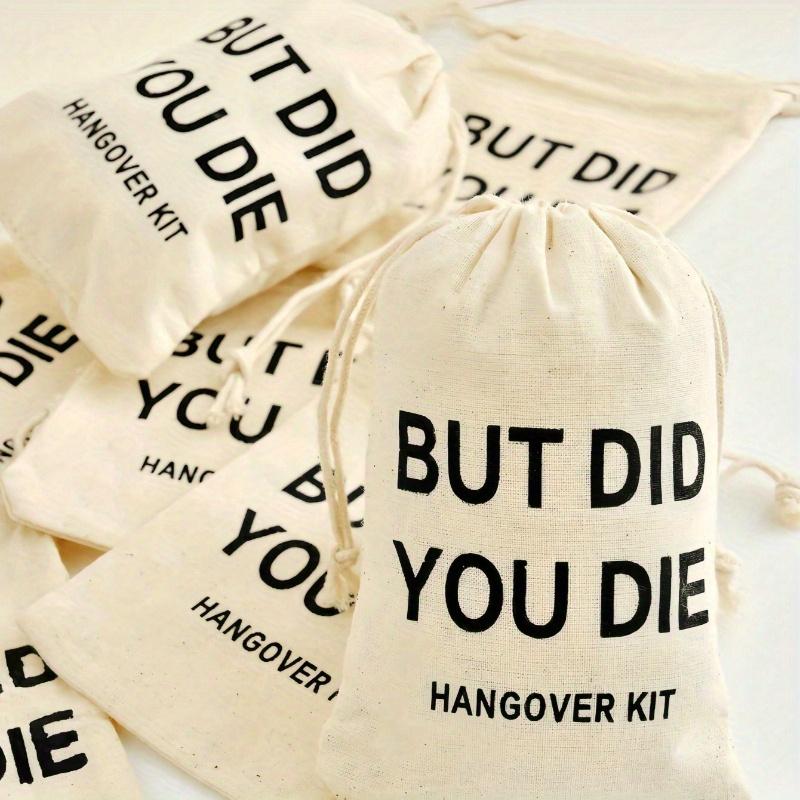 Hangover Gift Bag Single Party Favor Drawstring Tool Bag, Suitable for Wedding Bride Gifts, Hangover Survival Guests, Bridesmaids