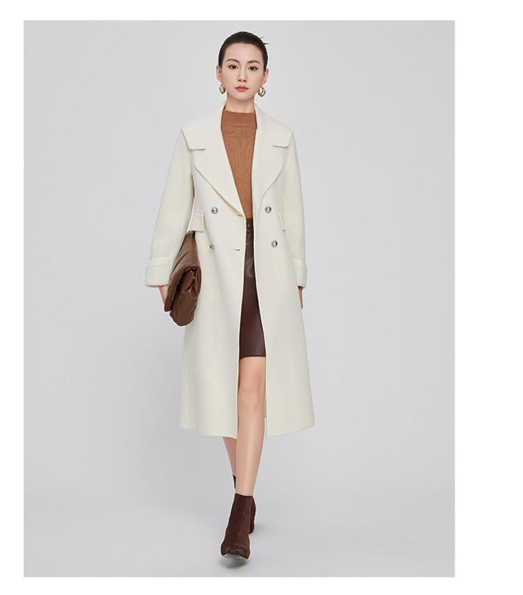 Sheep Wool Coat: Elegant Winter Temperament, Versatile for Commuting, Double-sided Woolen Women's Coat