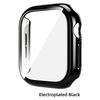 Gehärtetes Glas PC-Hülle für Apple Watch 12 46mm 42mm Harter Stoßfänger Displayschutz Abdeckung für Iwatch Serie 12 Schalen Zubehör 7