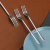 5 Pcs Appetizer Dessert Forks Stainless Steel Salad Fruit Tasting Forks Multi-functional