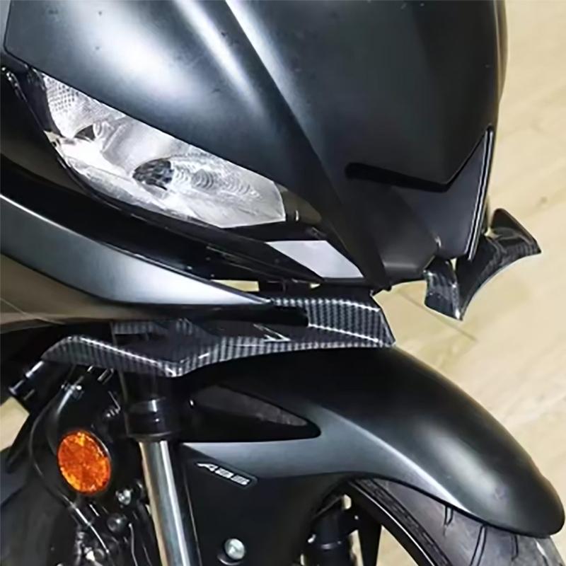 High Performances ABS Motorcycle Front Cowl With Carbon Fiber Wing Design For YZF R25 Enhanced Stability And Aerodynamic Protection