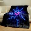 Neon Lightning Bolt Design Print Blanket Soft and Cozy Perfect for the Living Room Bed Sofa or a Nap,gift
