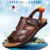 Men's Sandals Summer New Non-slip Leather Sandals Soft Slippers