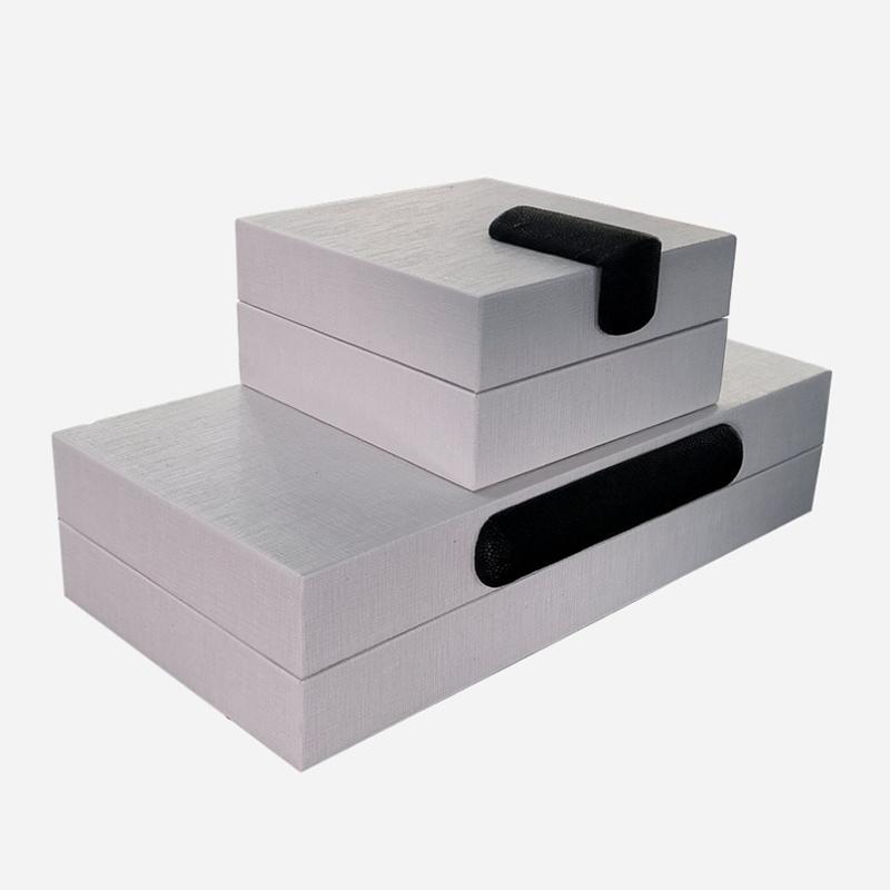 Nordische Leder-Schmuckschatulle, Modellraum-Aufbewahrungsboxen, kreative Luxus-Ornament-Organisation, Uhrengehäuse, Display, Perlen, Schmuckzubehör, Verpackung