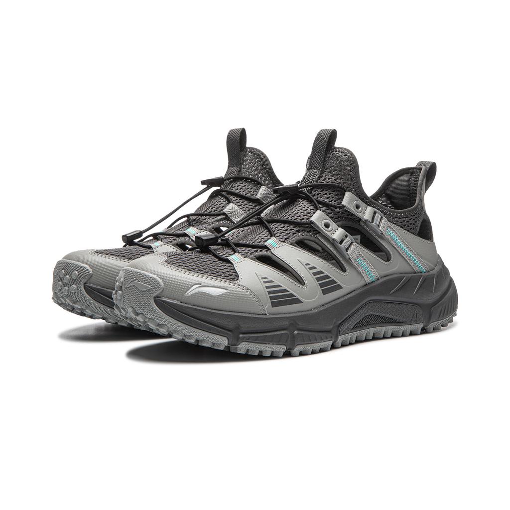 Li Ning Wind V2 River Trekking Shoes Men's Lunar Surface Gray/Coal Gray ARSW121-1