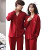 Couple Pajamas Women'S Pure Cotton Long-Sleeved Wedding Wedding Red Festive Cotton Loungewear Set
