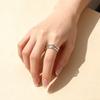 925 Silver Line Chrome Rings For Women Engagement Rings Elegant Luxury Jewelry Beautiful Accessories Jewellery Prevent Allergy