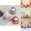 Adorable Resin Car Decorations Lucky Wealth God Figures Cartoon Style Stress Reliever