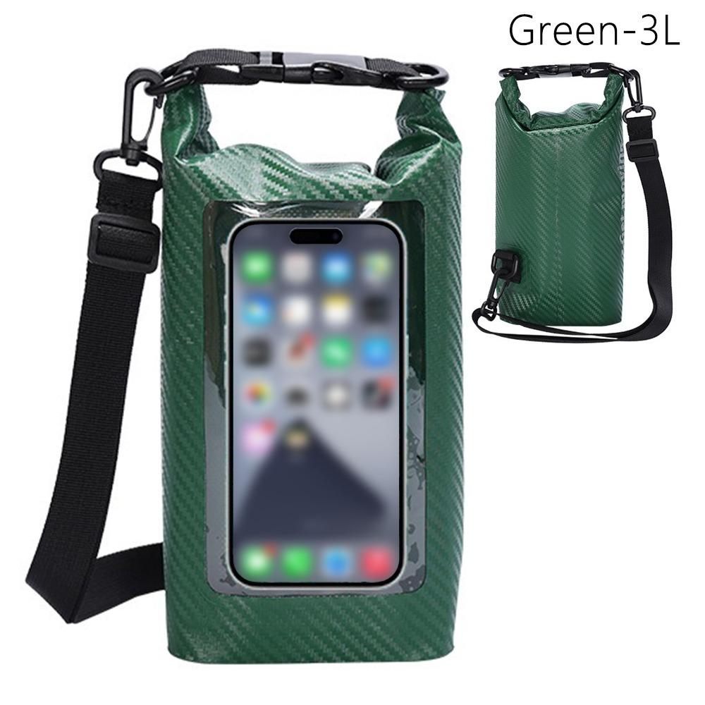 

3л/5л ПВХ Кліп Водонепроникна Сумка для Плавання Зовнішня Сумка для Мобільного Телефону Фестиваль Обливання Водою Green 3L
