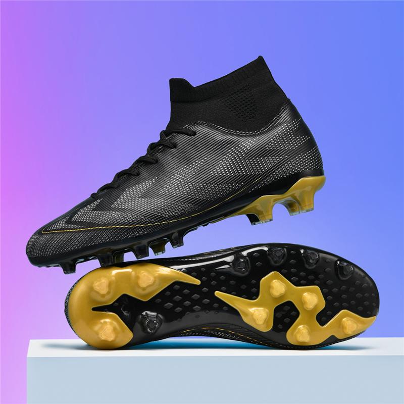 

Football Boots Men Match Cleats Casual Studded Society Sneaker Outdoor Football Shoes Boy Field TF/FG Training Soccer Shoes 34