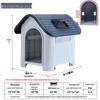 All-Season Waterproof Outdoor Dog House for Small To Large Dogs