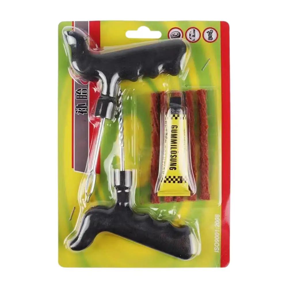 

Инструмент для ремонта автомобильных шин Инструменты для ремонта бескамерных шин мотоциклетных колес Быстрый ремонтный комплект Расходные материалы Клей для ремонта Аварийные полоски Клей K7S2