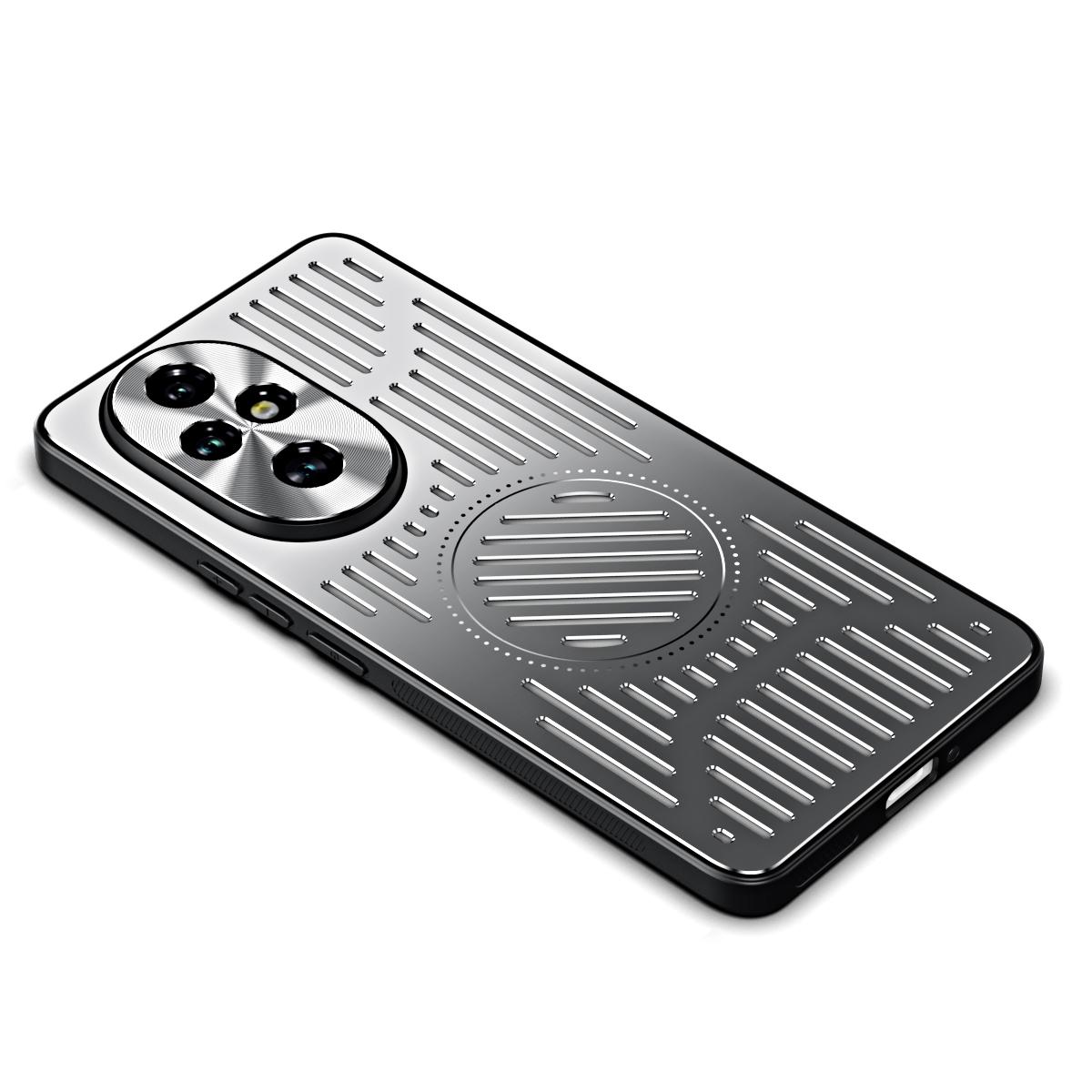 

For Honor 200 5G Case Back Hollow Heat Dissipation Aluminum Alloy Phone Cover Silver