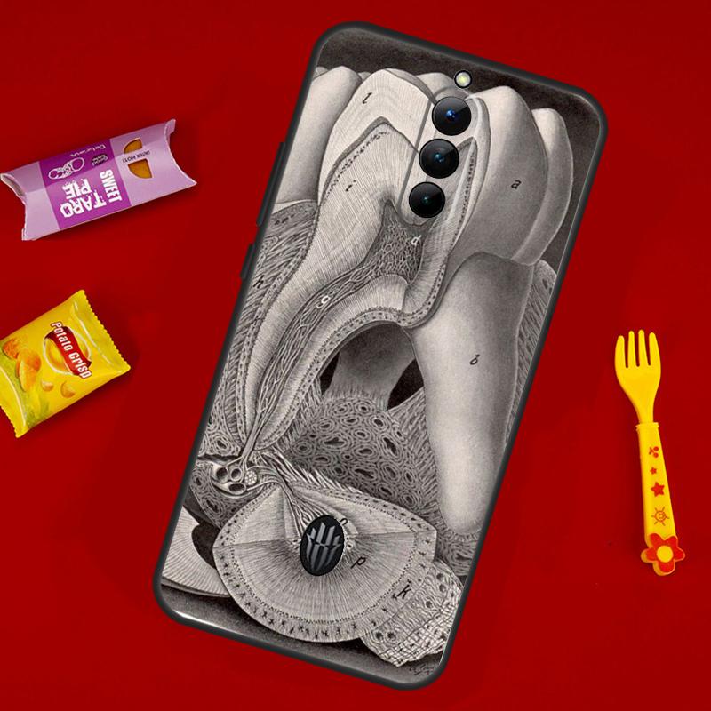 Human Tooth Anatomy Case For ZTE Nubia Red Magic 10 Air 6 6S 7S For Red Magic 11 10 9 8 8S 9S 10S Pro Plus Cover