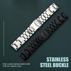 Smartwatch Adjustable Band Straps Wristband Bracelet Wear Resistance Unisex Waterproof with Double Press Fold Over Clasp