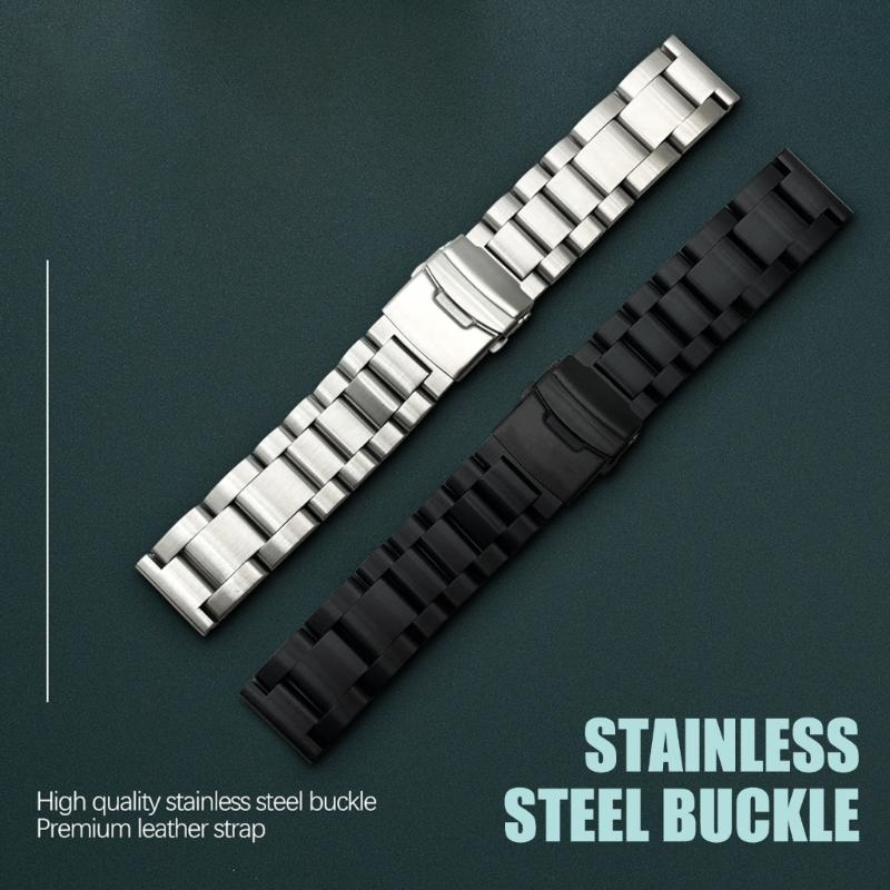 Smartwatch Adjustable Band Straps Wristband Bracelet Wear Resistance Unisex Waterproof with Double Press Fold Over Clasp