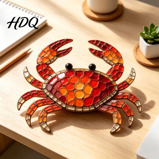 Creative Handmade Gift for Adults Octopus Mosaic Kit Beginners DIY Acrylic Sea Animal Glass Craft Set