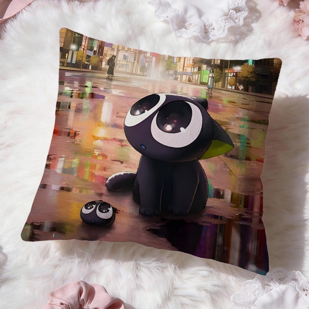 cute The Legend of Hei Cushion Cover Premium Comfort Reversible Pillow Cove -Two in One Design for Any Room & Car Interior