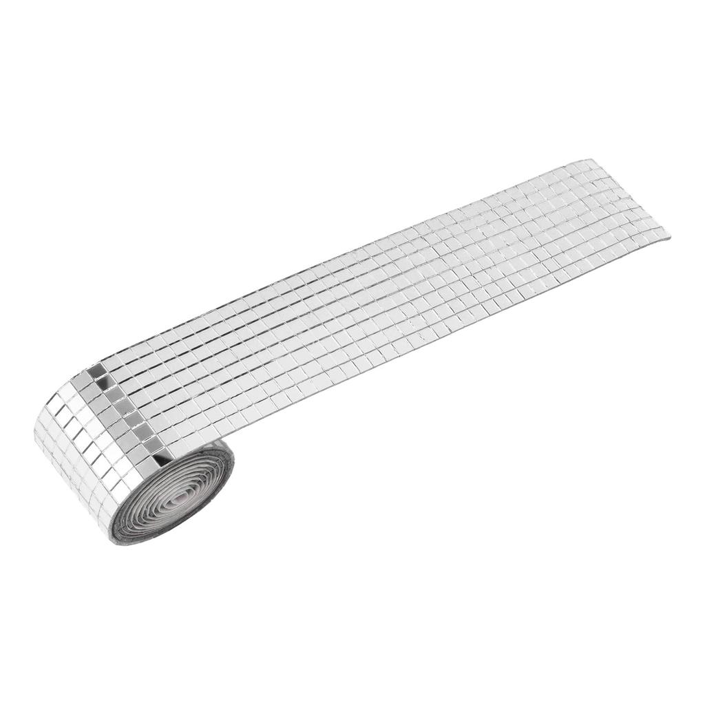 1600Pcs Self Adhesive Mirror Mosaic Sheet Adhesive Mosaic Square Glass Tile Sticker for Home