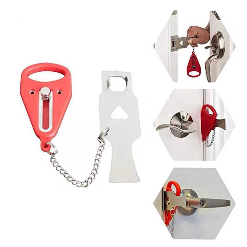 Travel Door Lock: Portable Anti-Theft Door Blocker & Stopper for Hotel Rooms