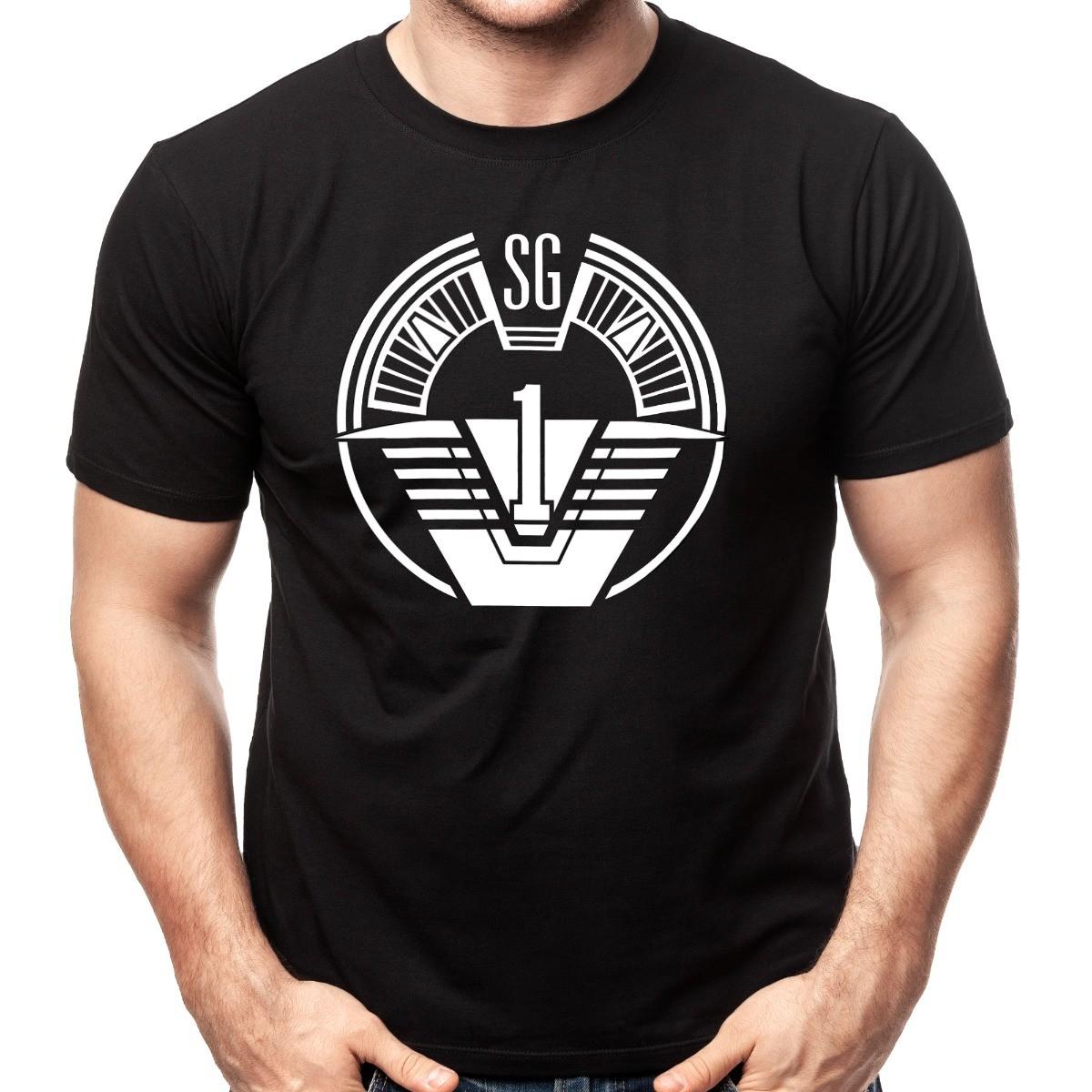 Stargate SG-1 Logo Adult Shirt S разноцветный