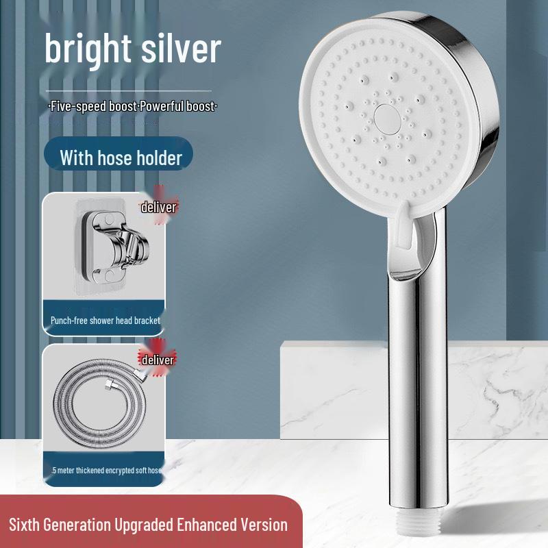 Pressurized Rainfall Shower Head & Bath Faucet Set