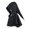 Costume medievale di Halloween cosplay costume da palcoscenico cappello a punta mantellina corta mantellina cappello a punta scialle con cappuccio