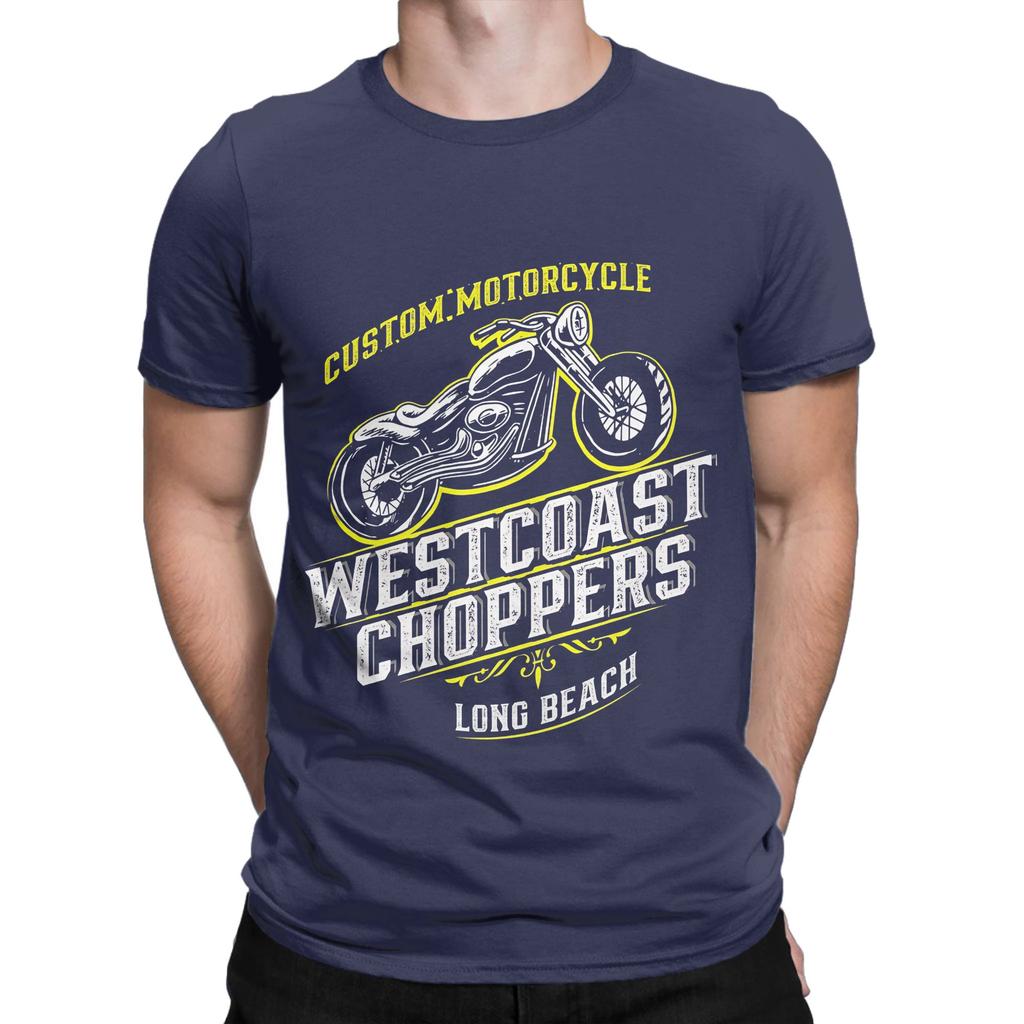 WWest Coast Choppers Custom Motorrad Long Beach Lustiges Grafik 100% Baumwolle T-Shirt West Coast Choppers T-Shirts Oberteile Für Unisex