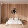 Oturma Odası için Şık Metal Duvar Saati Modern Eşsiz Dekoratif Büyük Sessiz Duvar Saati Yatak Odası, Ofis, Mutfak, Yemek Odası, Hol ve Ev Dekoru için