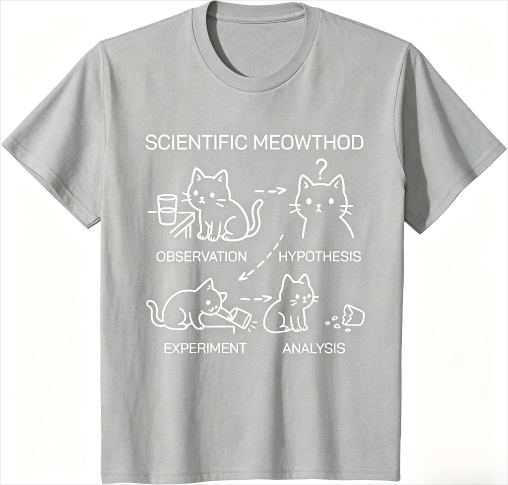 Science Cat Language Fun Science Cat Teacher Student Cool Tshirt Casual Printed Tshirt Top Clothing Fashion Personality